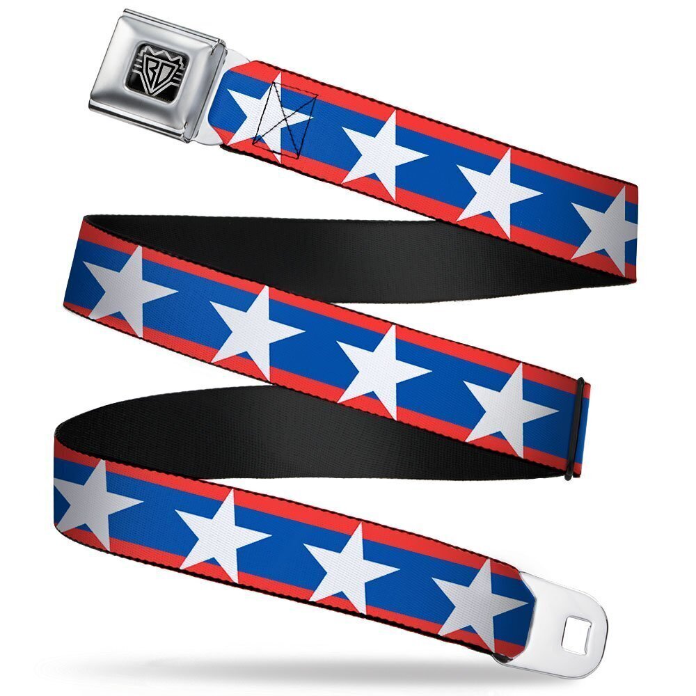 7293 Seatbelt Belt - Stars/Stripes Red/Blue/White - 1.0" Wide - 20-36